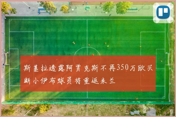 斯基拉透露阿贾克斯不再350万欧买断小伊布球员将重返米兰